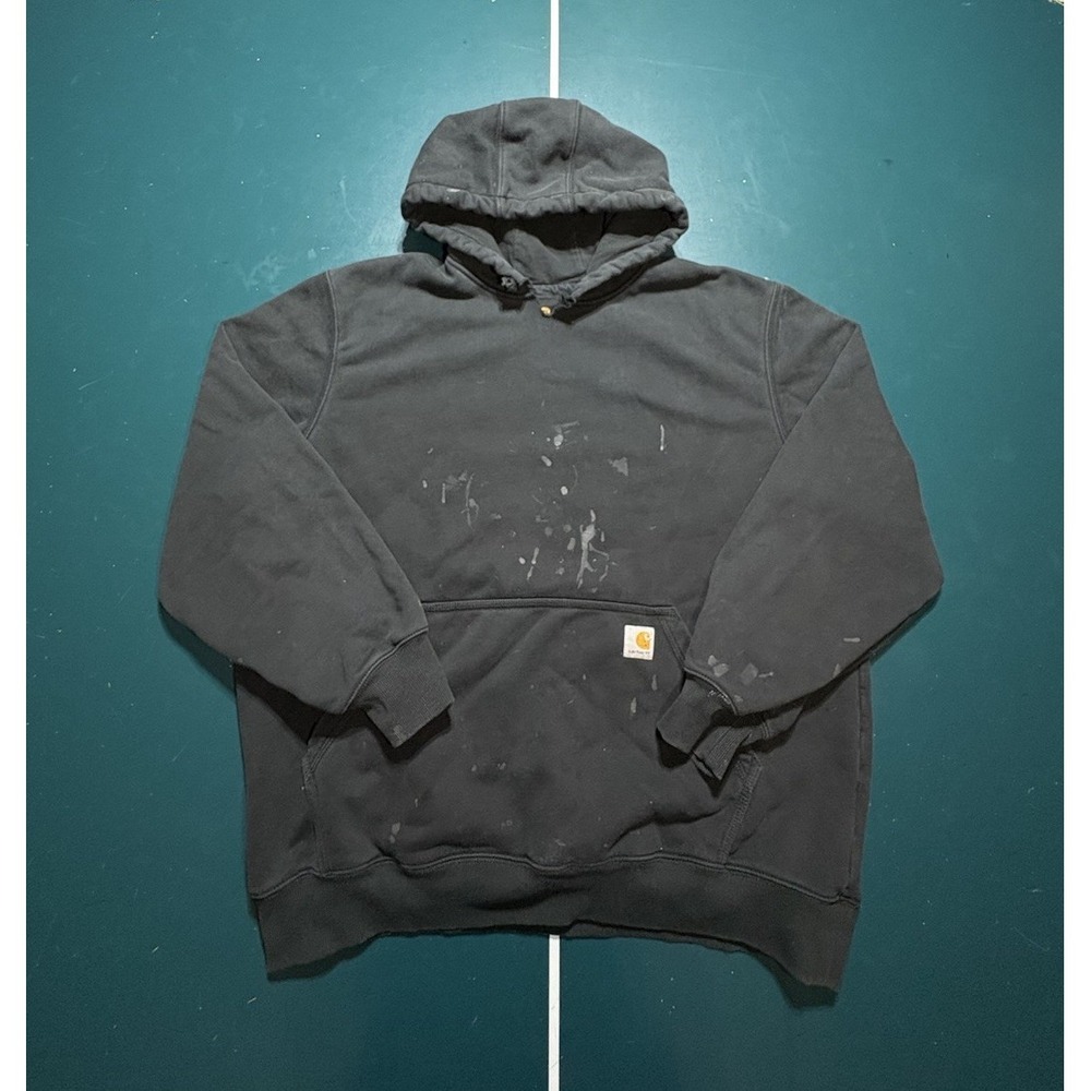 Carhartt Rain Defender Hoodie Sweatshirt Paxton Heavyweight Men's XL Black‎